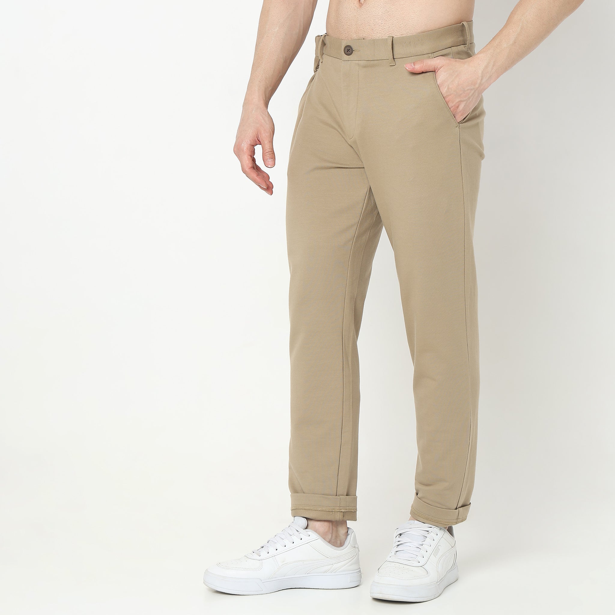 Knit Crop Chinos™ - Ulitimate Comfort - 4 Way Flexibility by