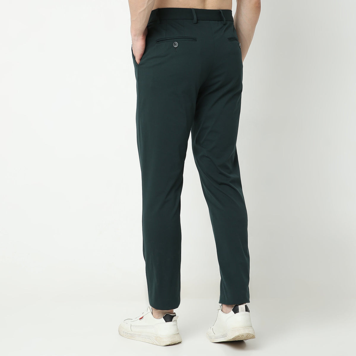 Regular Fit Solid Chinos