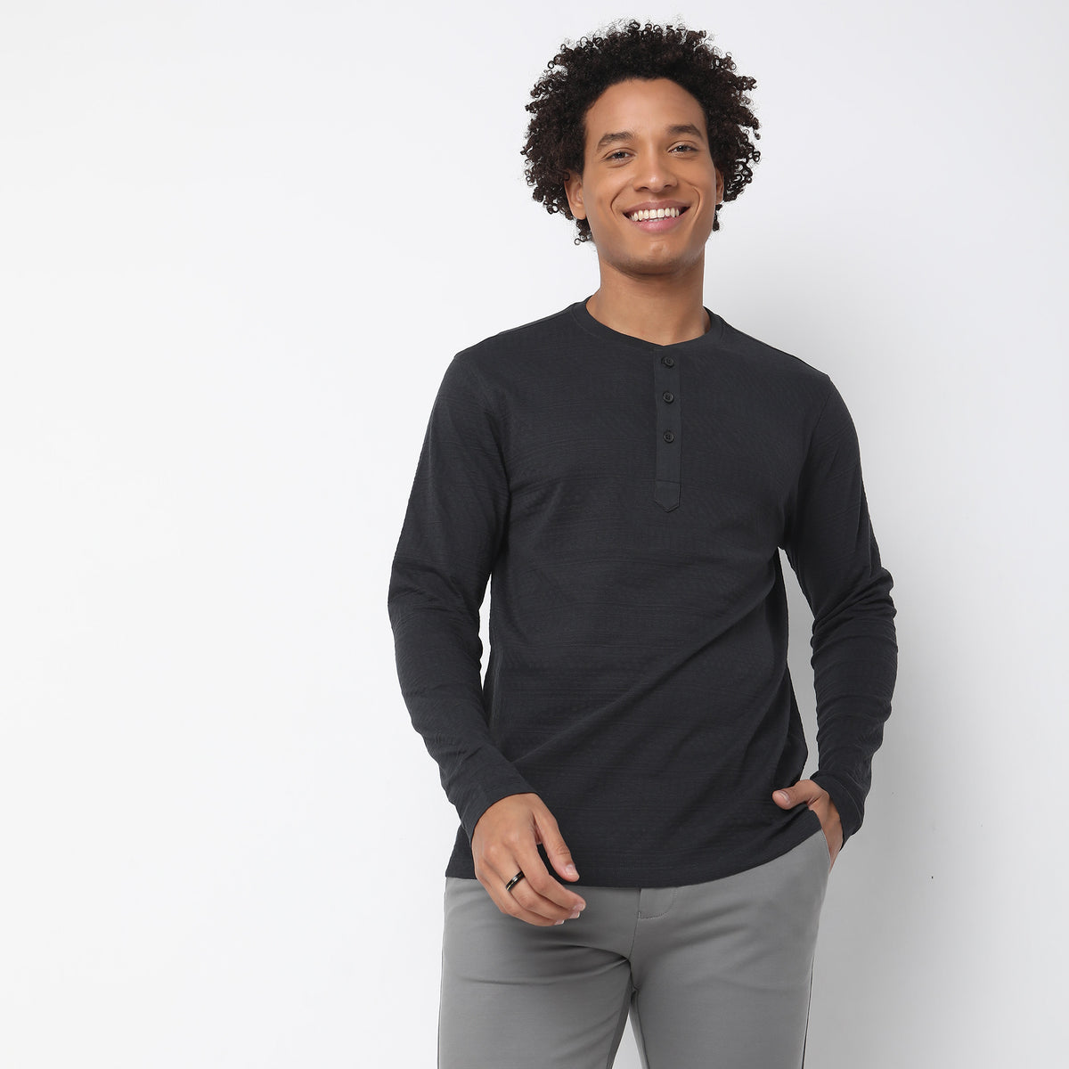 Regular Fit Structured T-Shirt