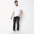 Slim Fit Solid Mid Rise Jeans