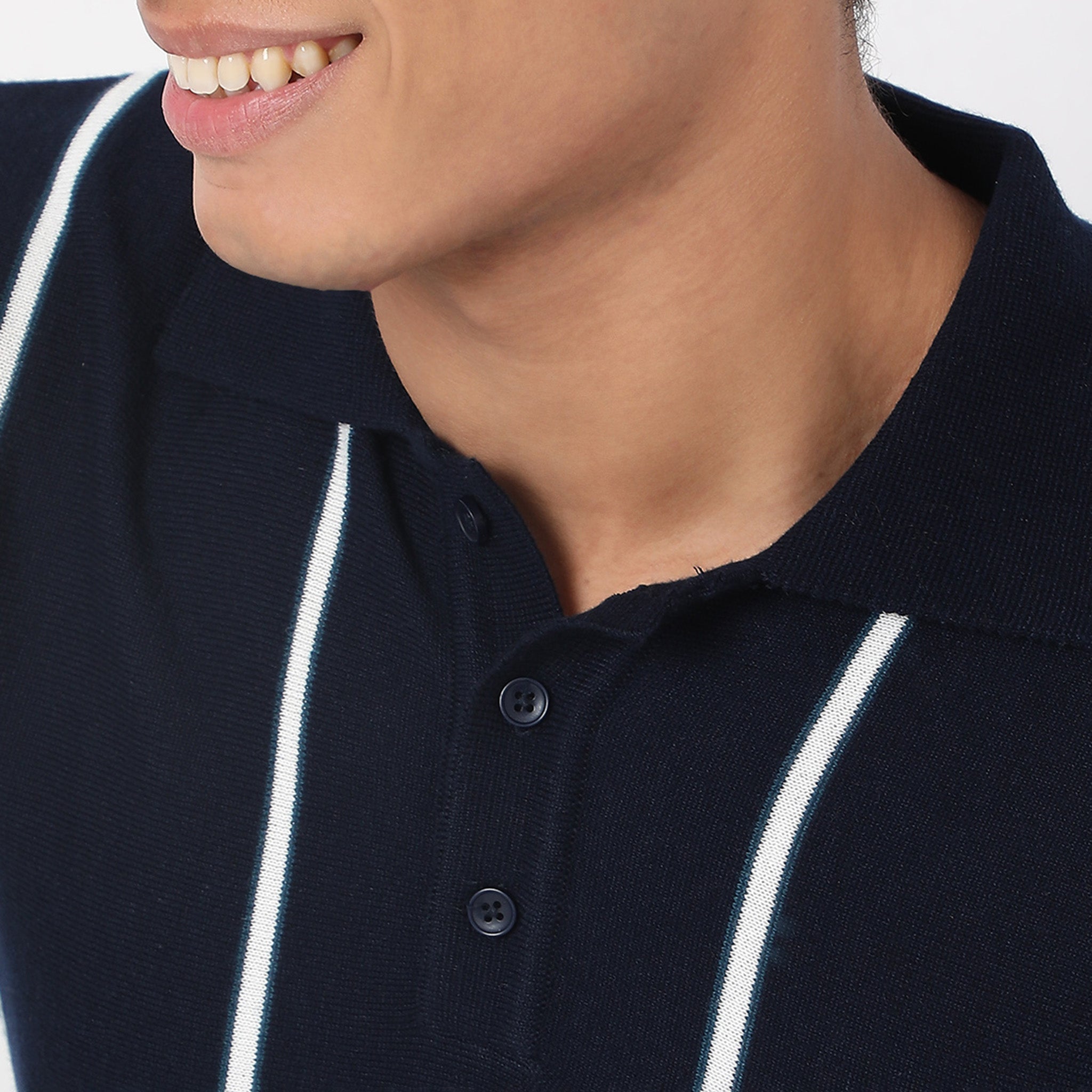 Regular Fit Striped Flatknit T-Shirt