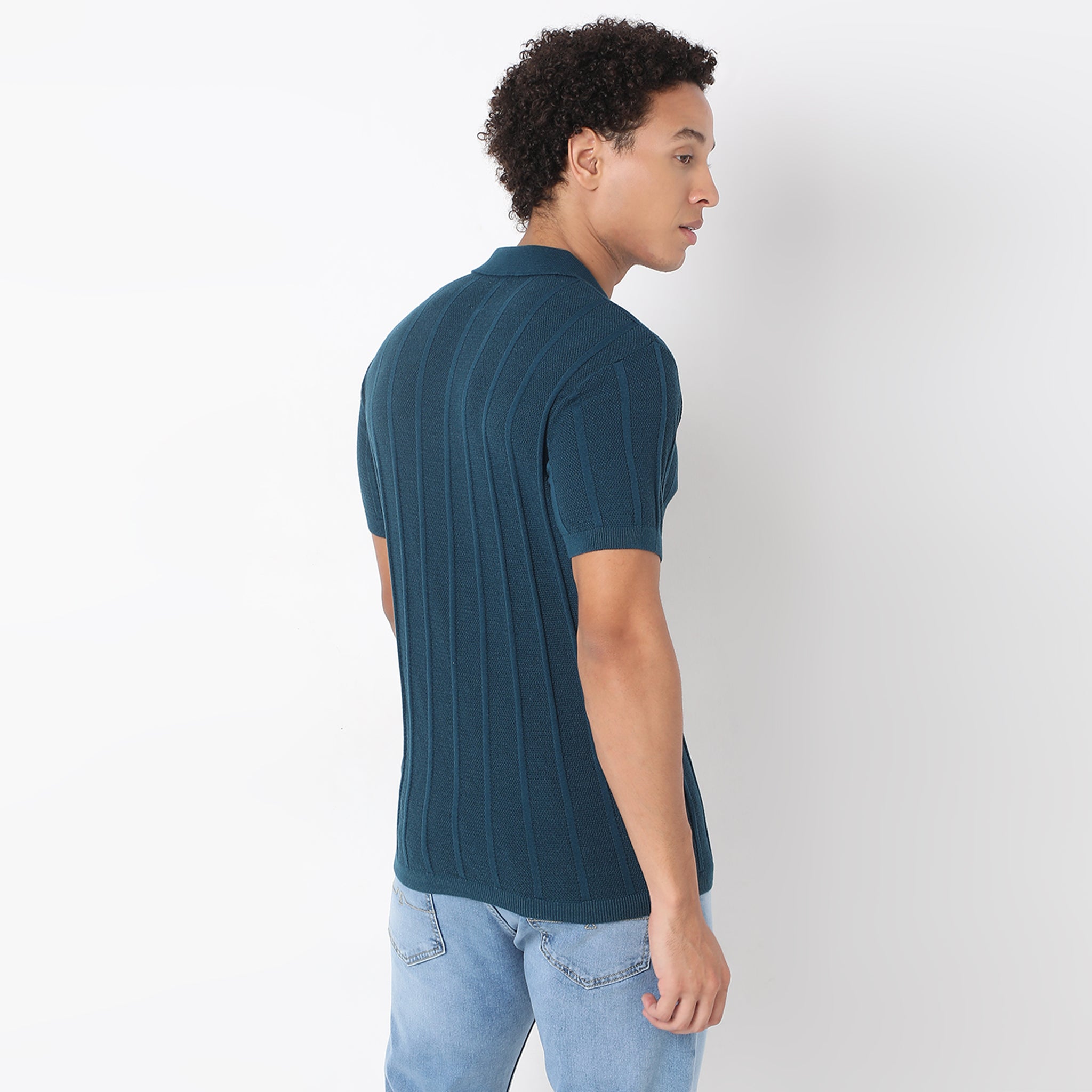 Regular Fit Structured Flatknit T-Shirt