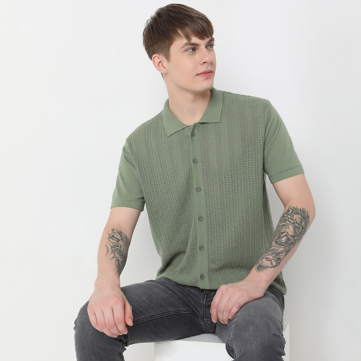 Regular Fit Structured T-Shirt