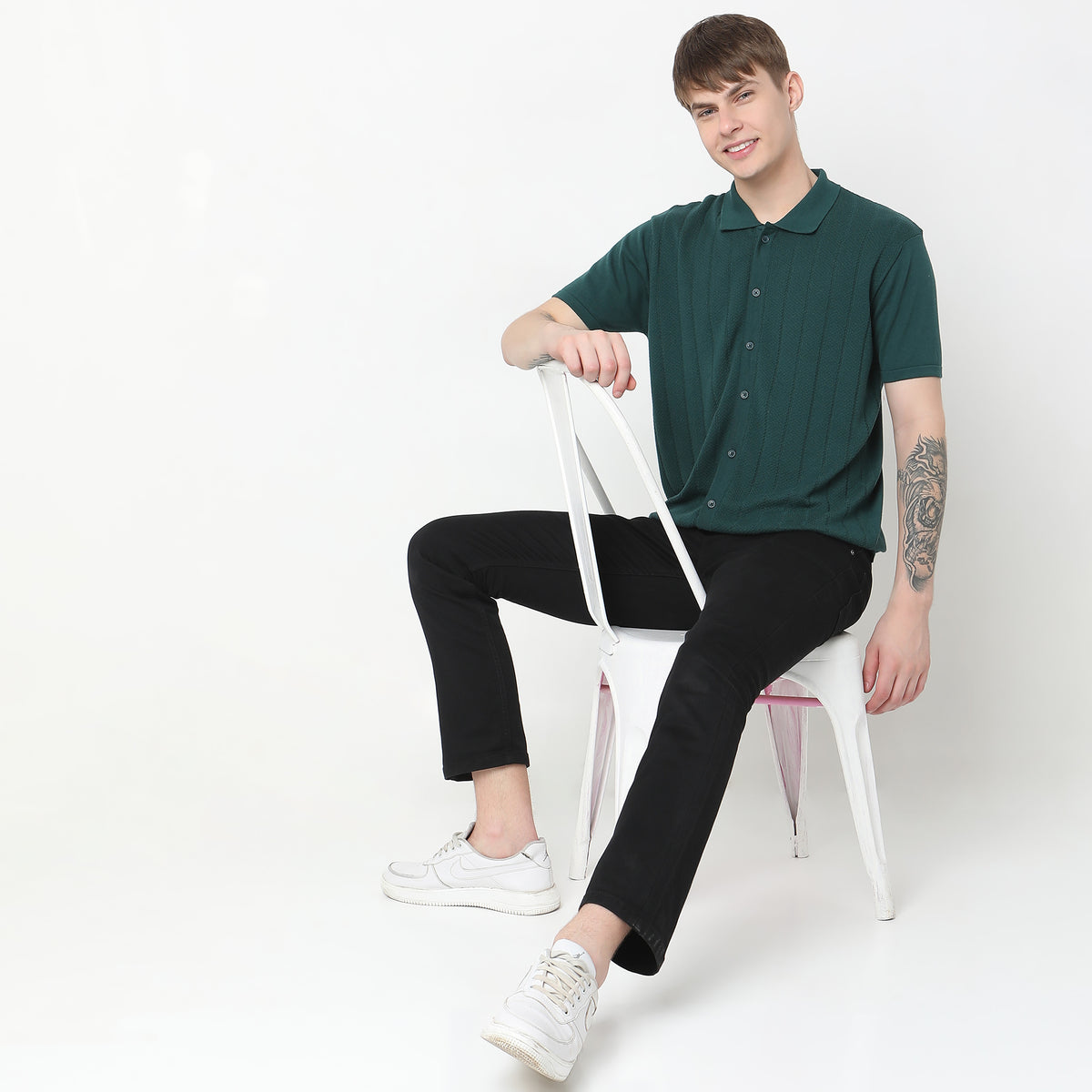 Regular Fit Structured T-Shirt