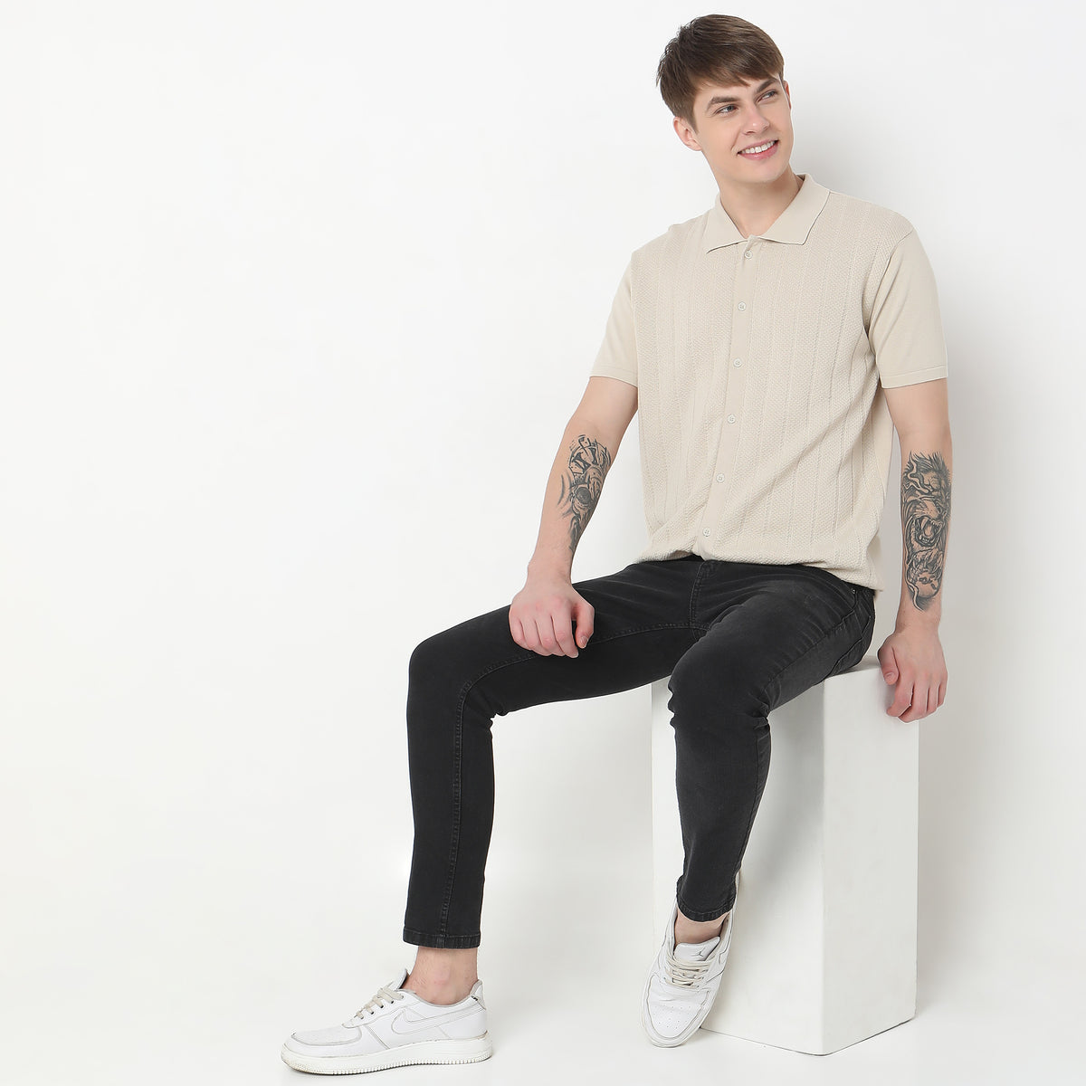 Regular Fit Structured T-Shirt