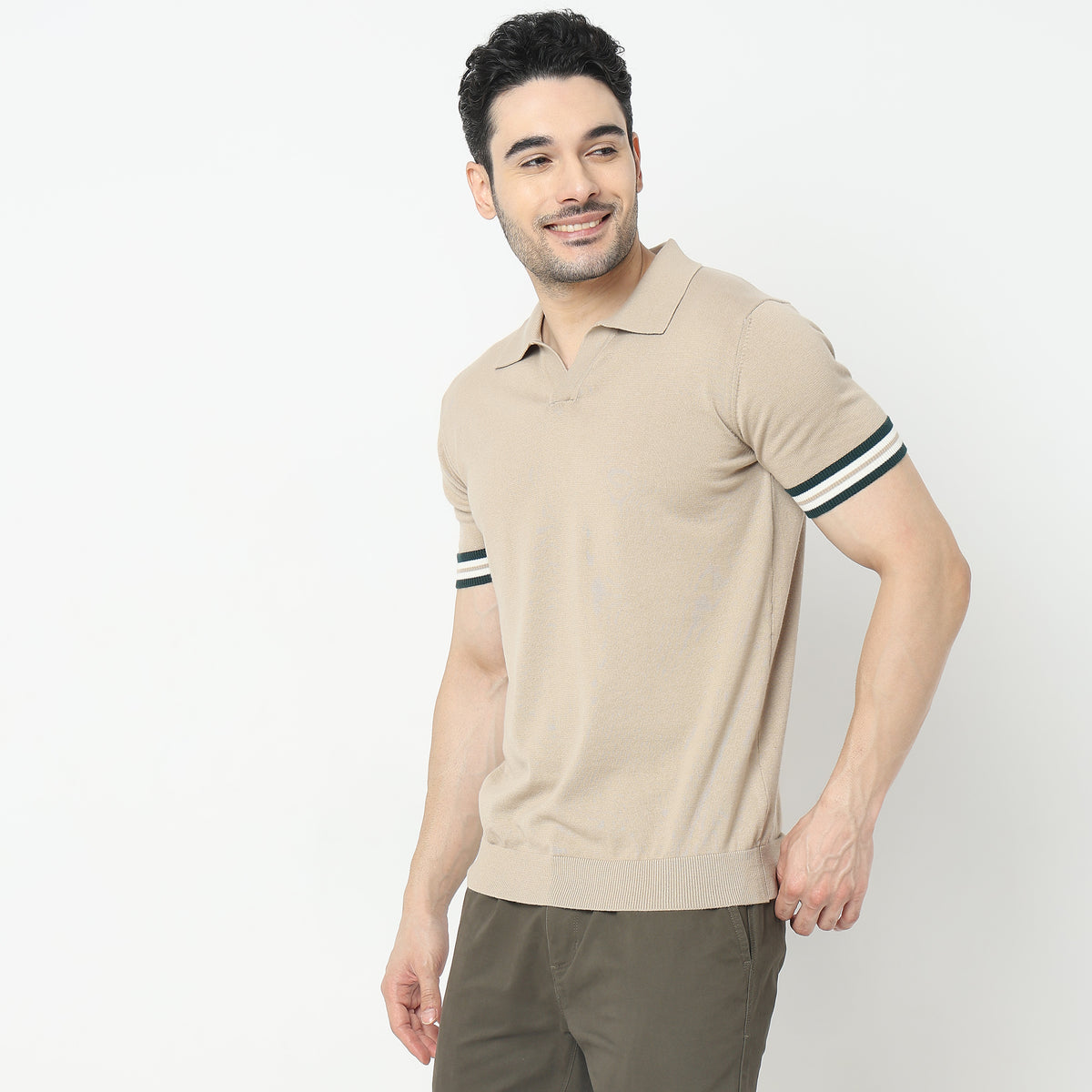 Regular Fit Solid T-Shirt