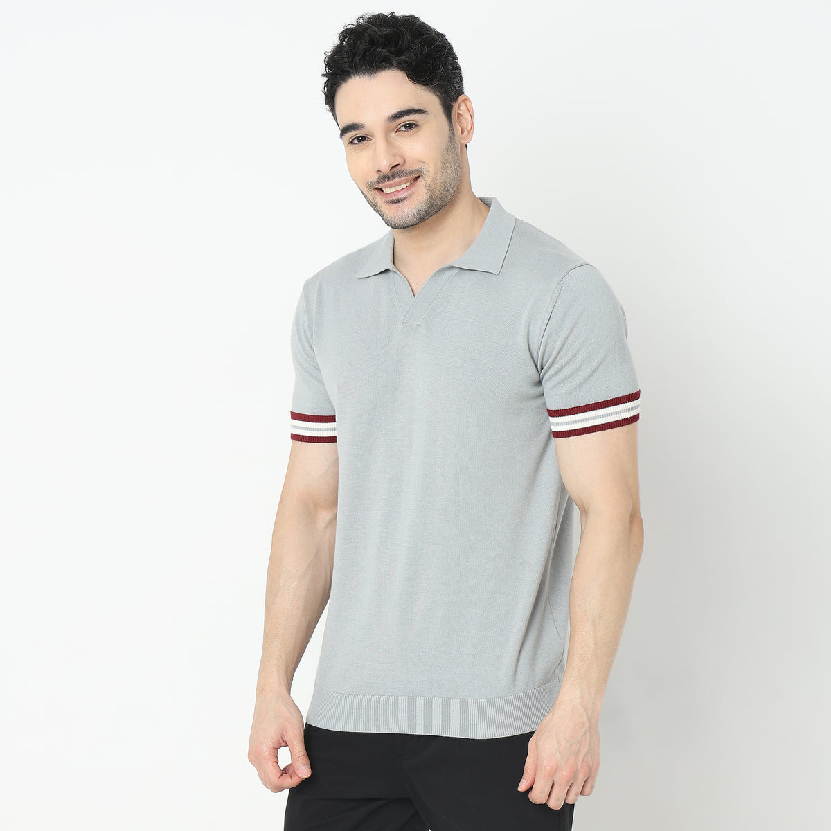 Regular Fit Solid T-Shirt