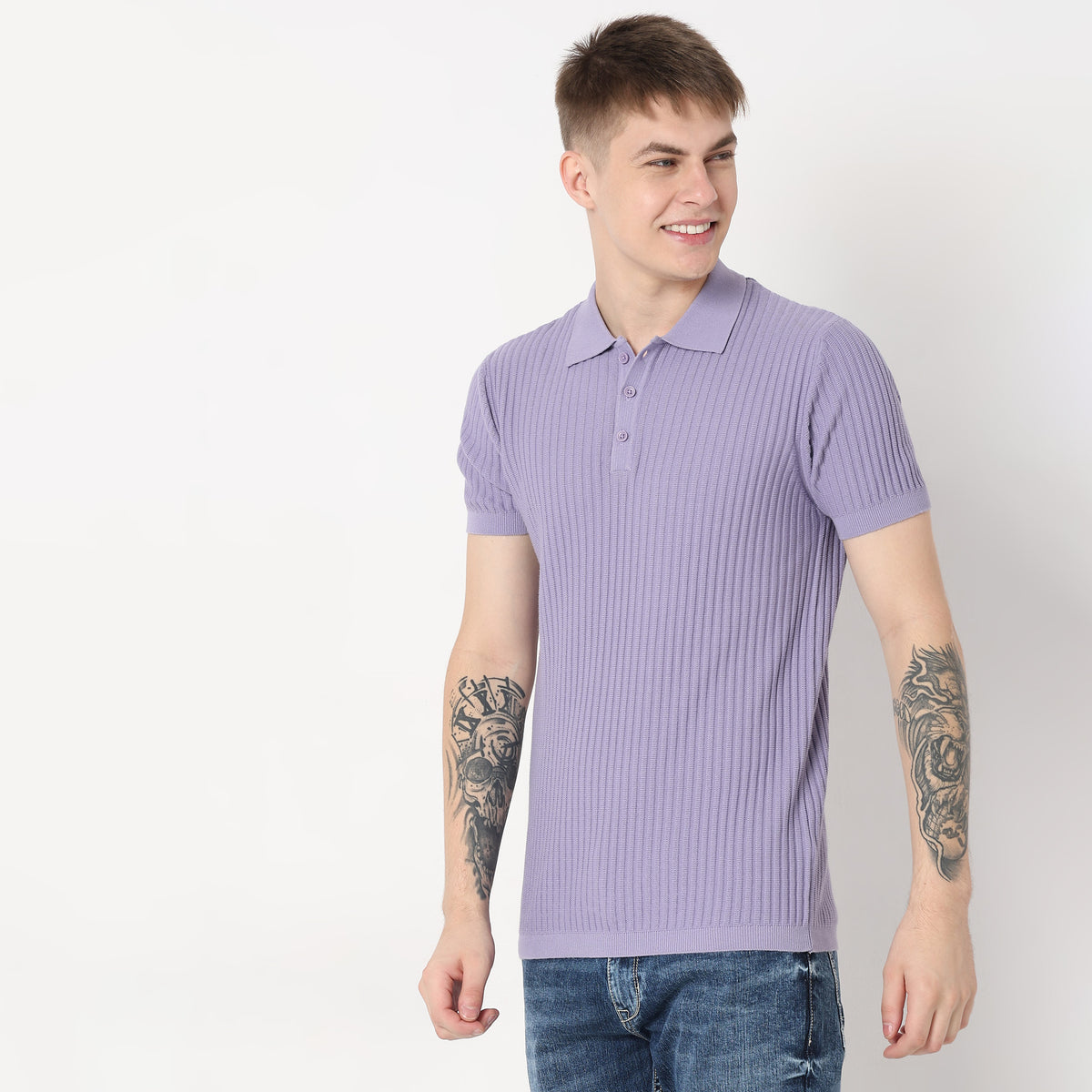 Regular Fit Structured T-Shirt