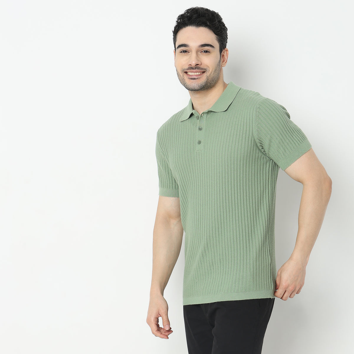 Regular Fit Structured T-Shirt