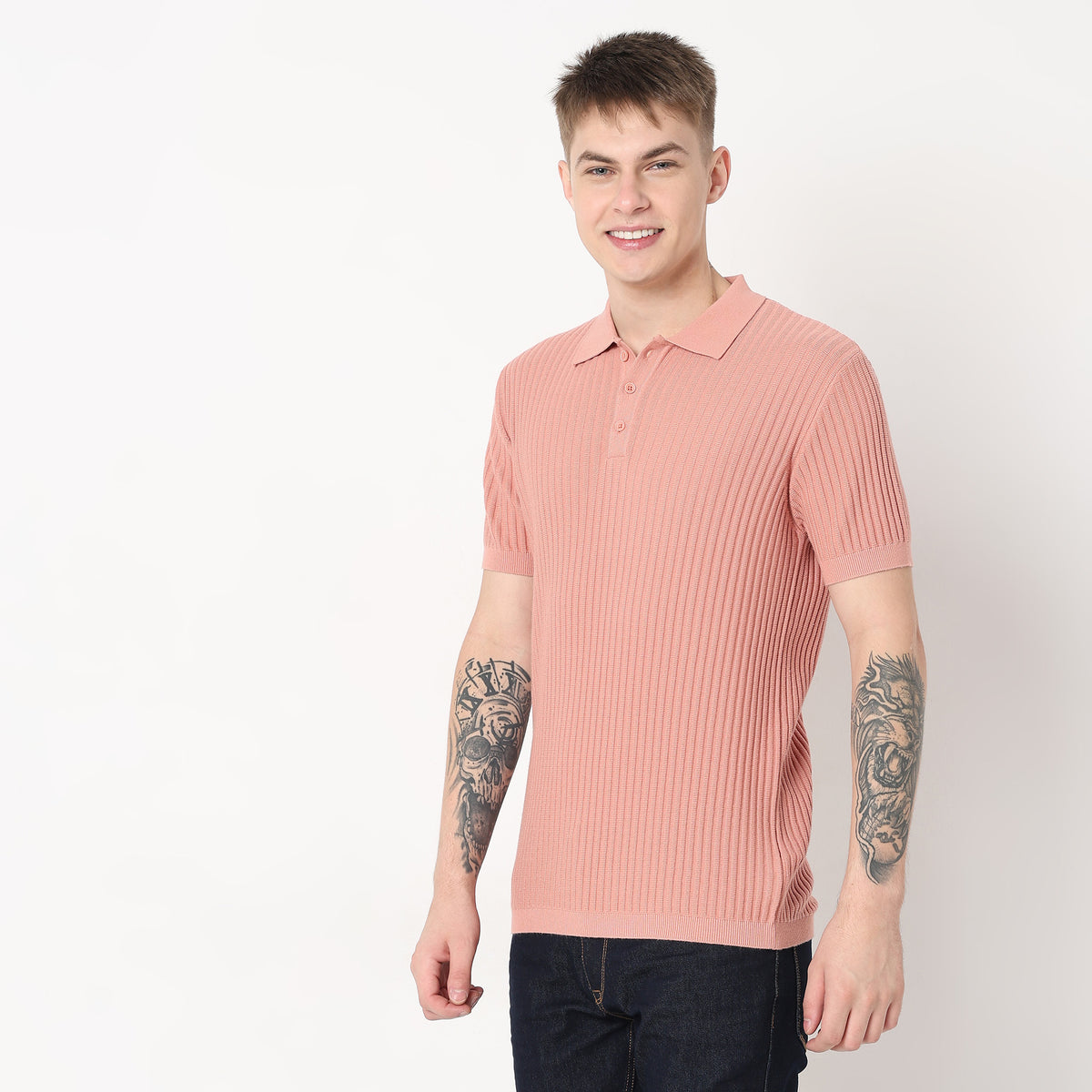 Regular Fit Structured T-Shirt