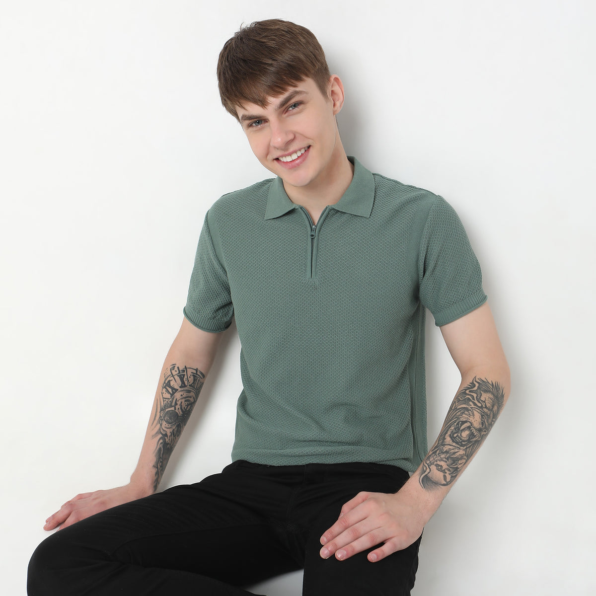 Regular Fit Structured T-Shirt