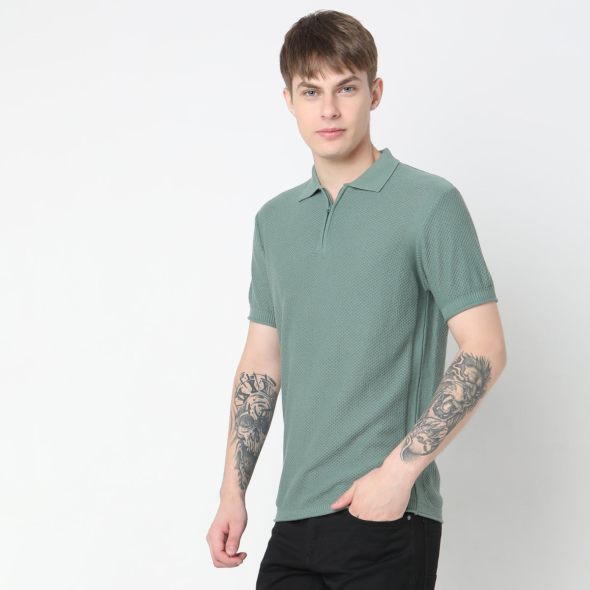 Regular Fit Structured T-Shirt