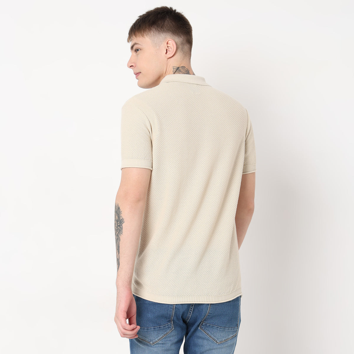 Regular Fit Structured T-Shirt