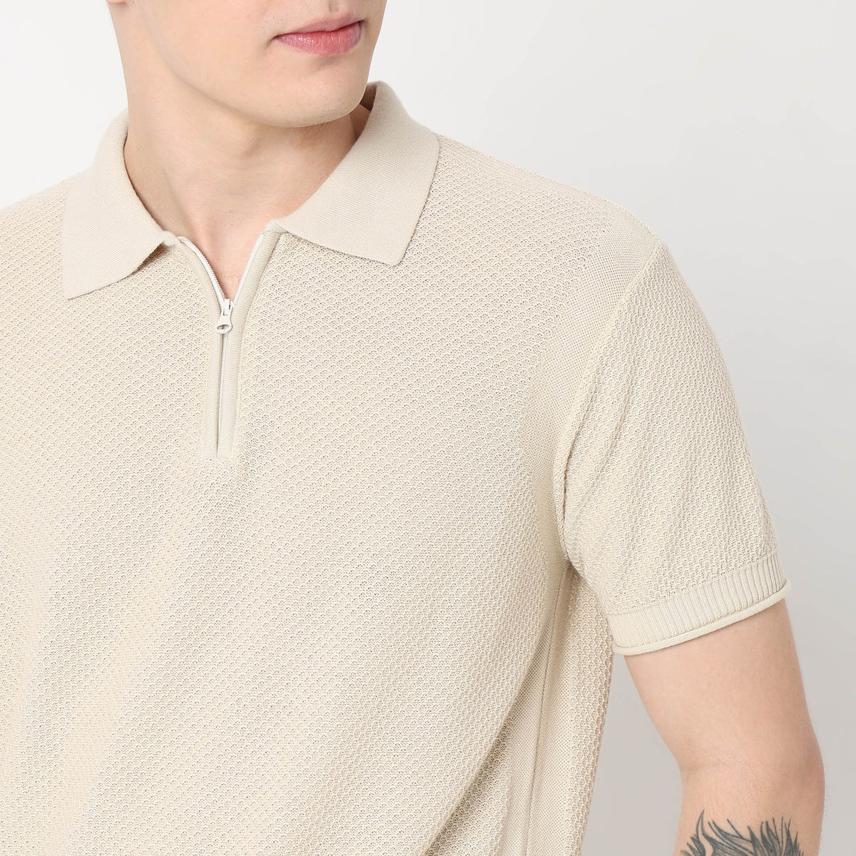 Regular Fit Structured T-Shirt