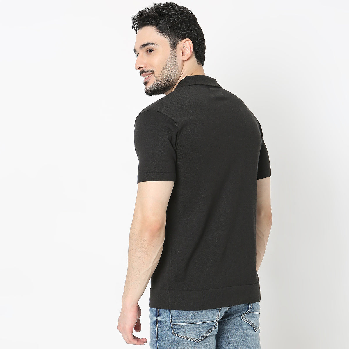 Regular Fit Solid T-Shirt