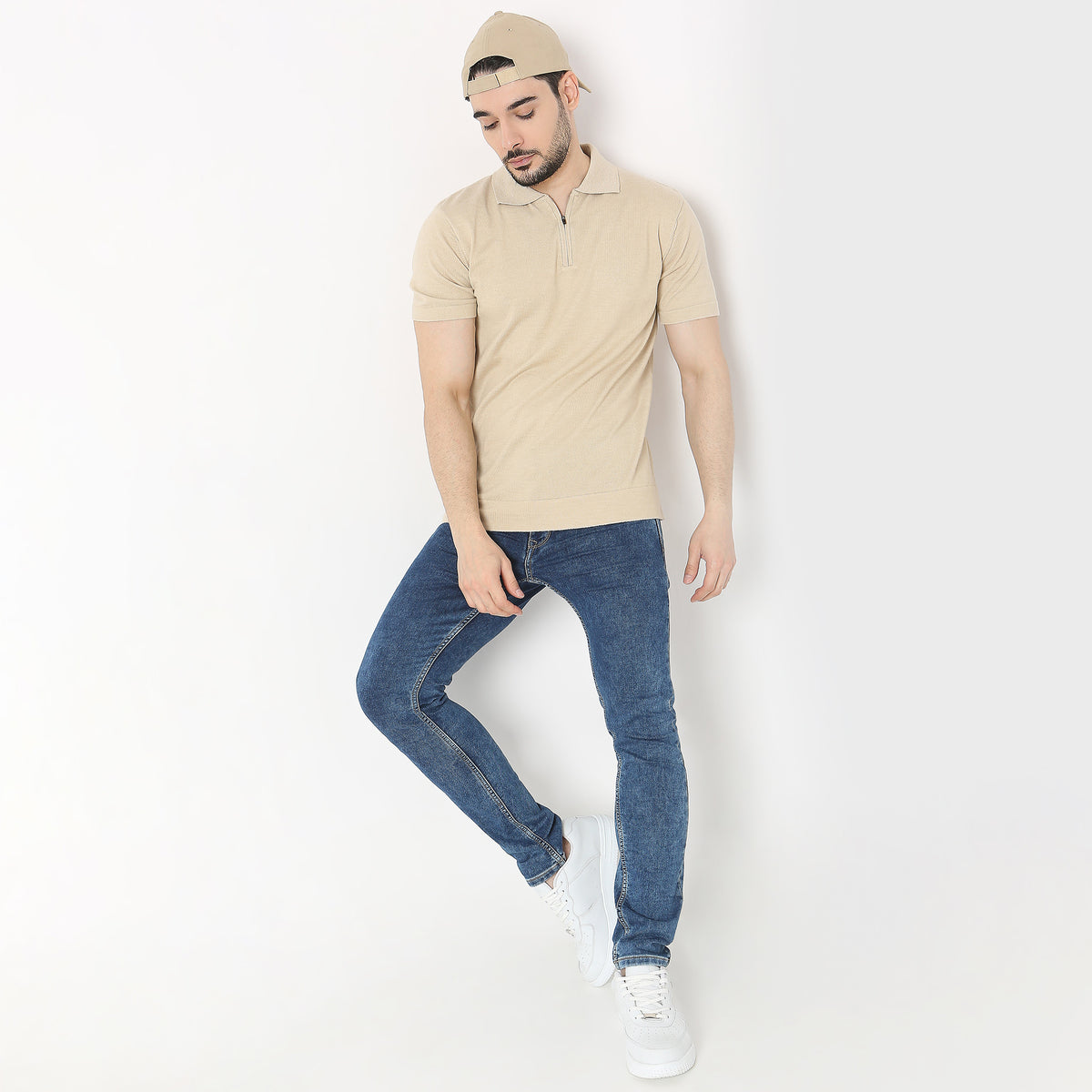 Regular Fit Solid T-Shirt