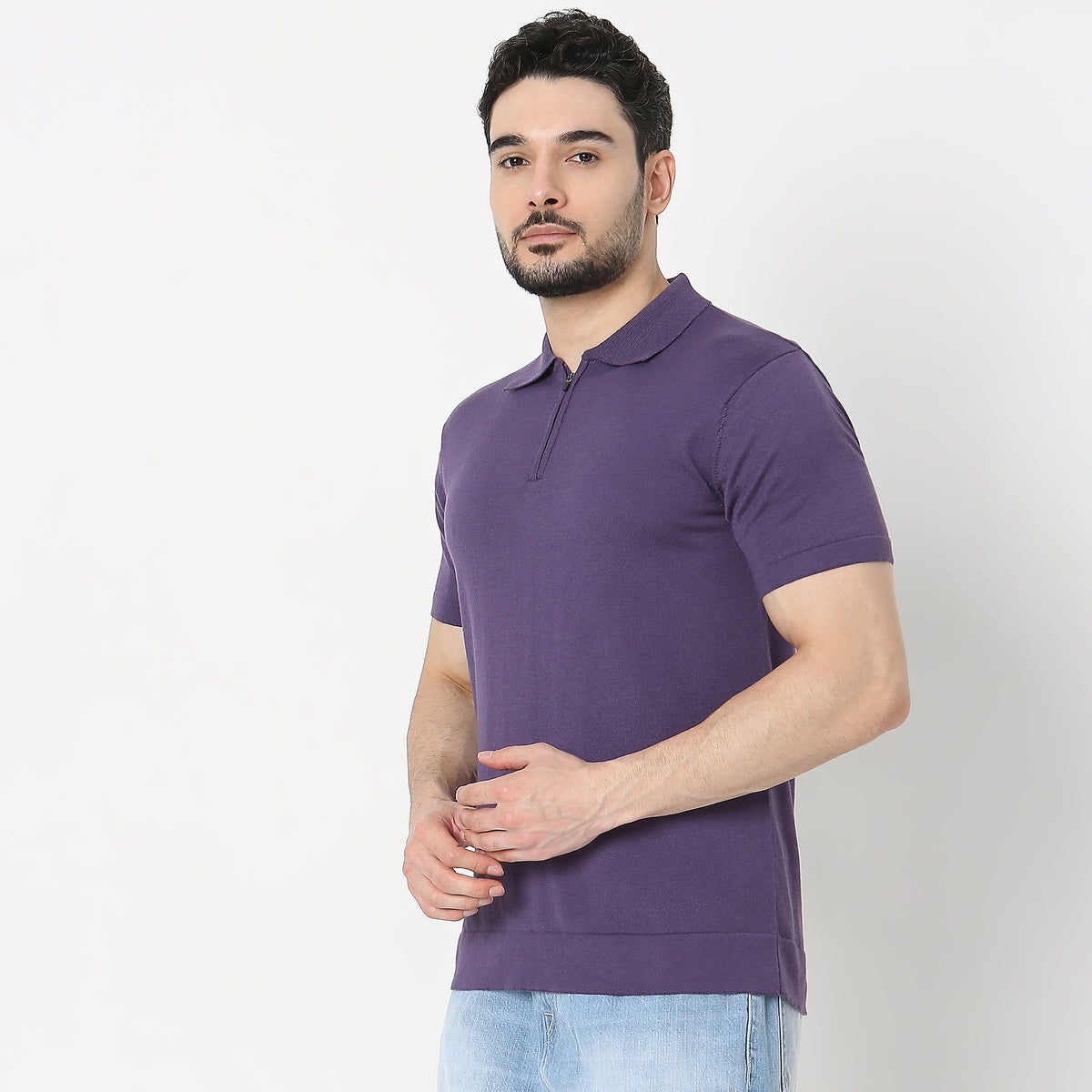 Regular Fit Solid T-Shirt