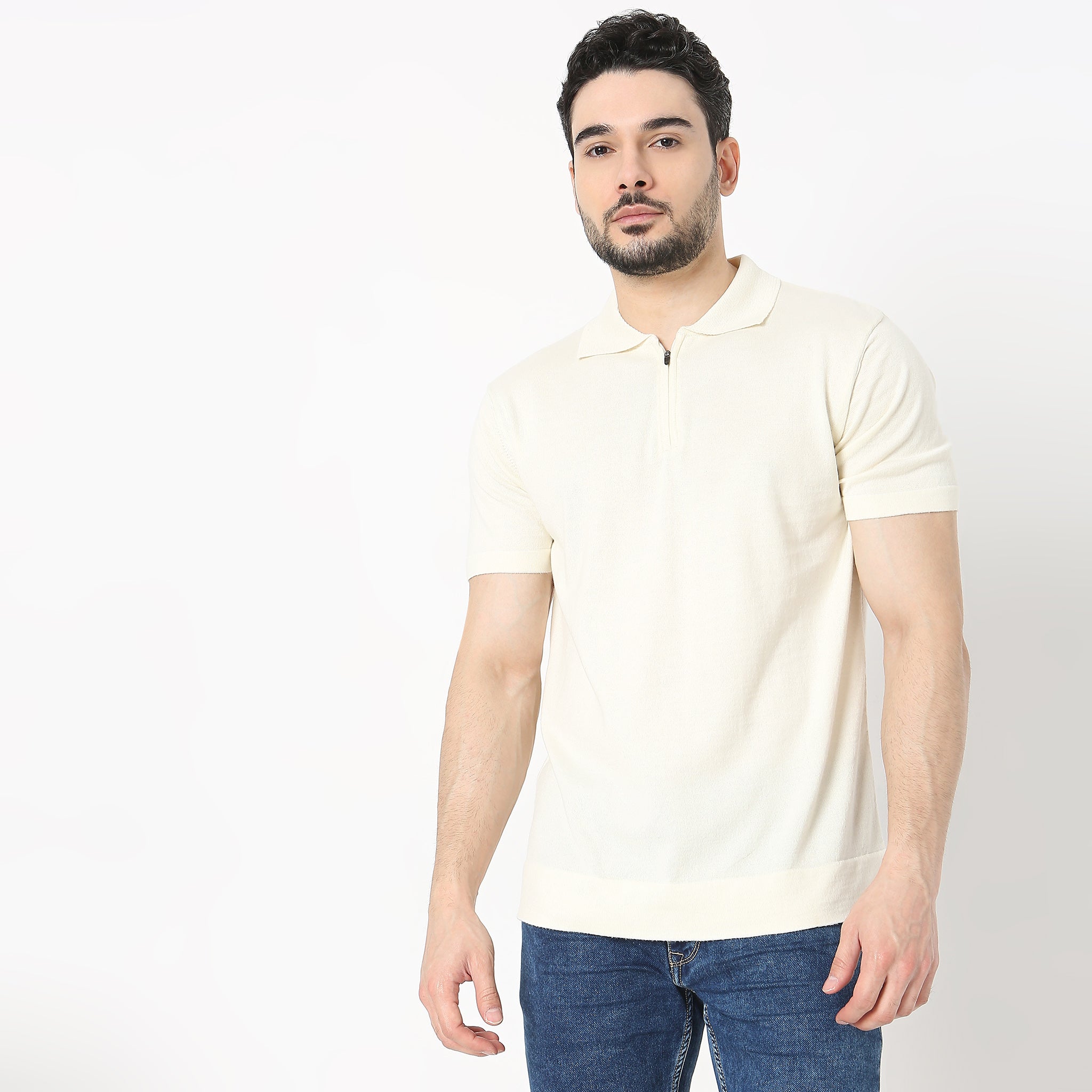 Regular Fit Solid T-Shirt