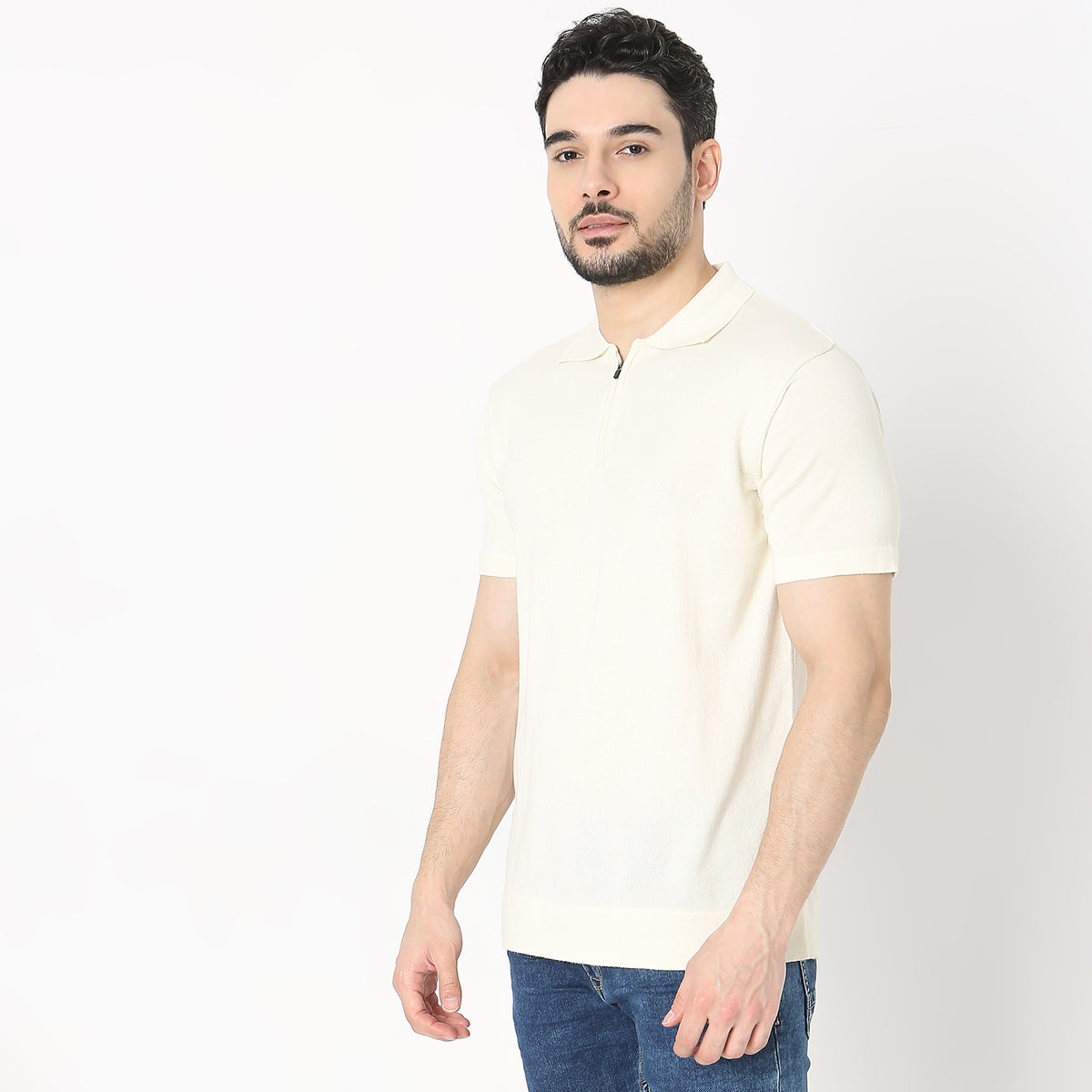 Regular Fit Solid T-Shirt