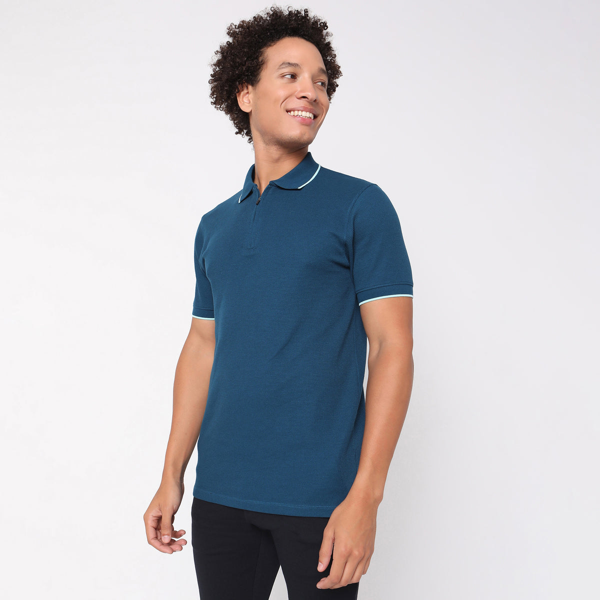 Regular Fit Structured Polo T-Shirt