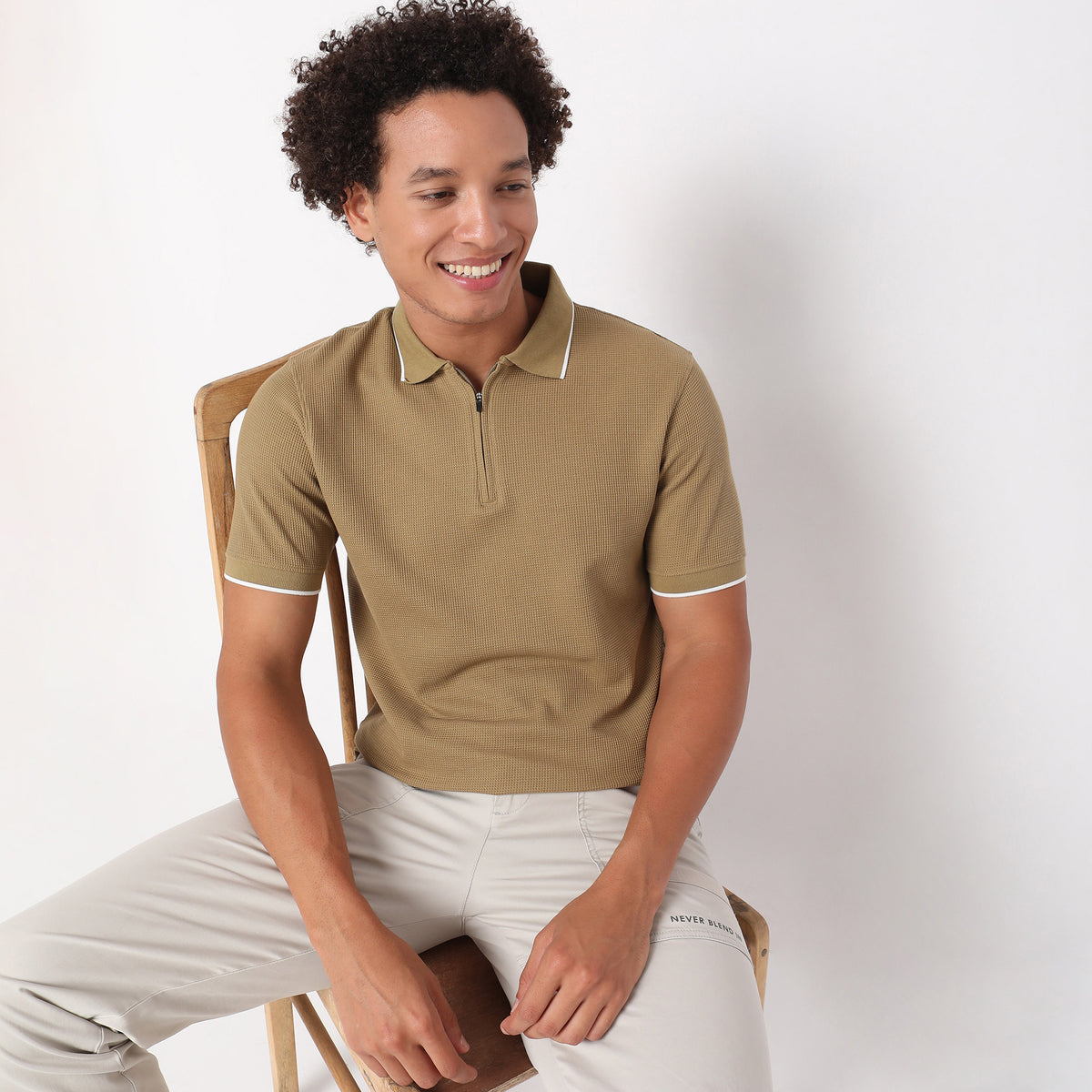 Regular Fit Structured Polo T-Shirt