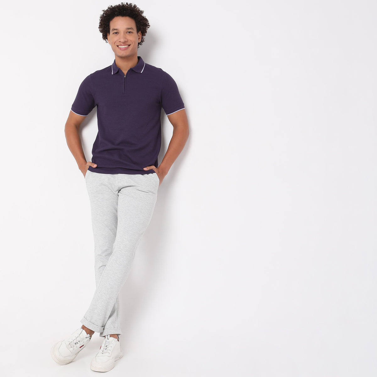 Regular Fit Structured Polo T-Shirt