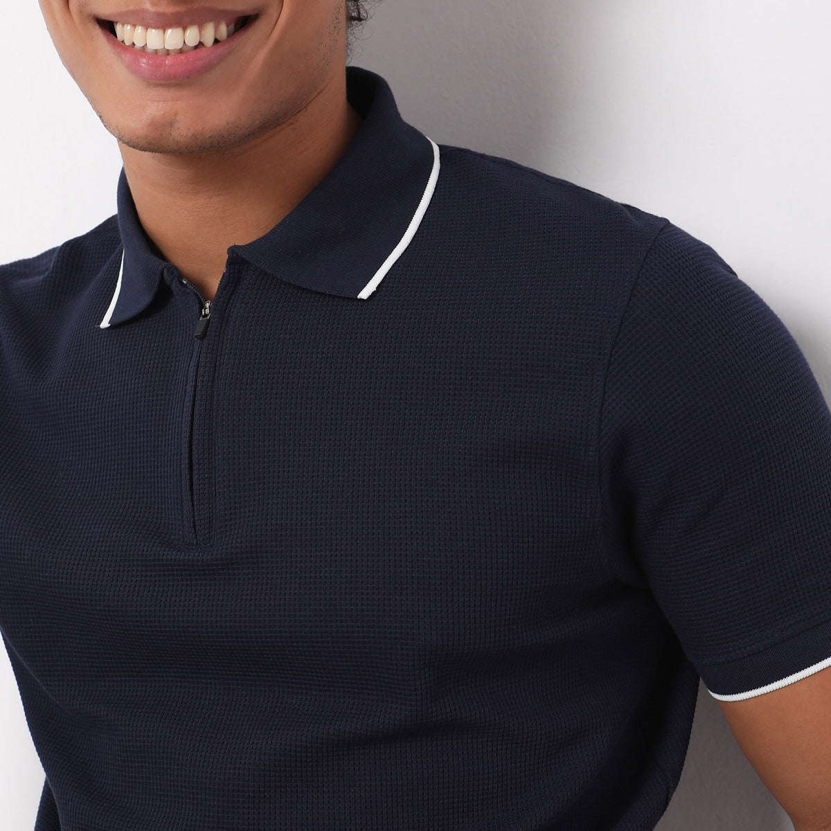 Regular Fit Structured Polo T-Shirt