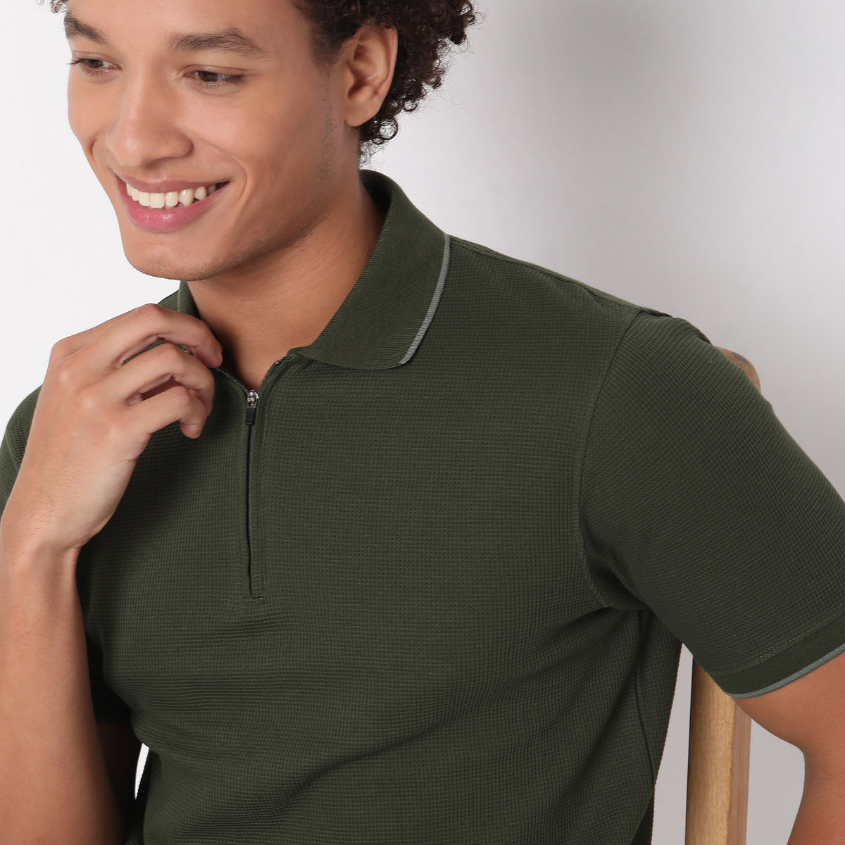 Regular Fit Structured Polo T-Shirt