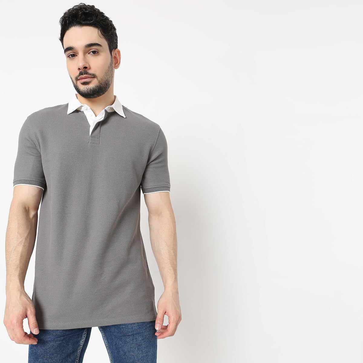 Regular Fit Structured T-Shirt