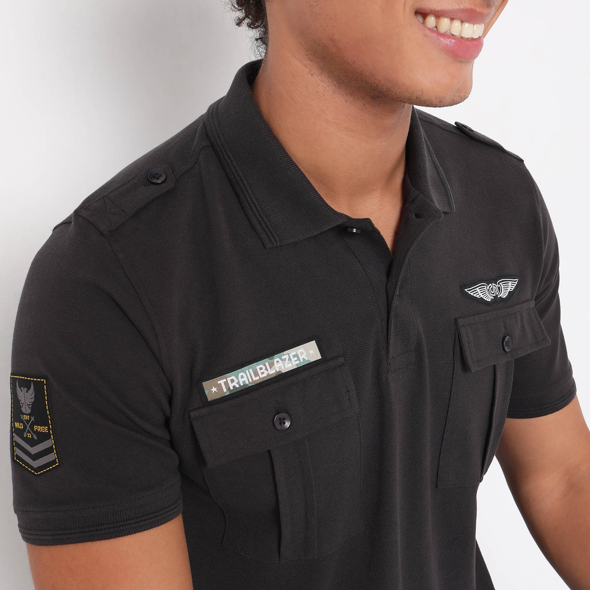 Regular Fit Solid Polo T-Shirt