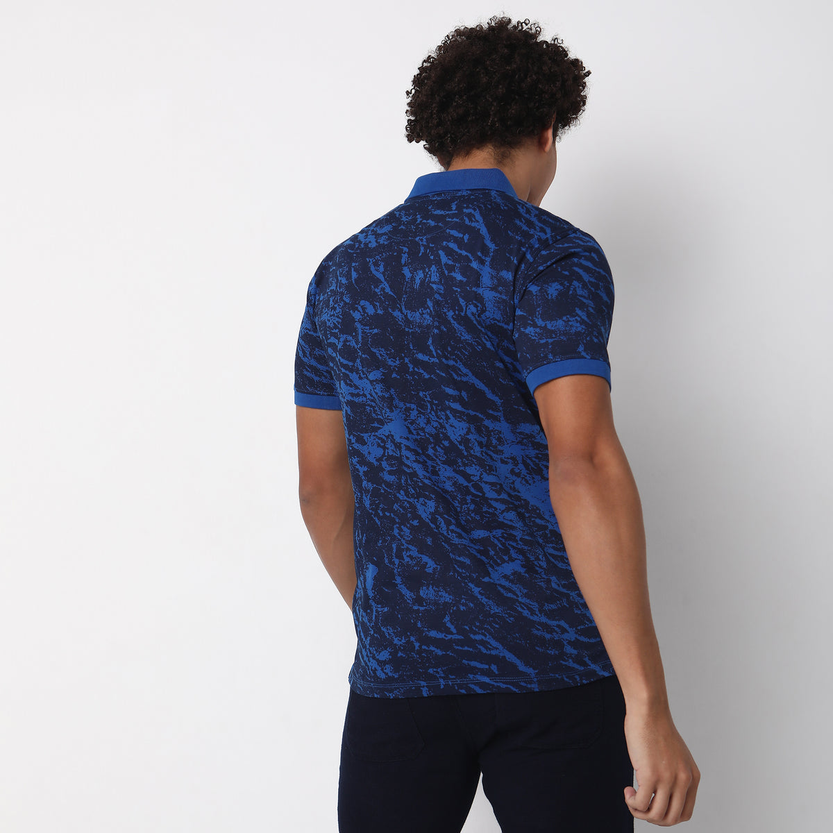 Regular Fit Printed Polo T-Shirt