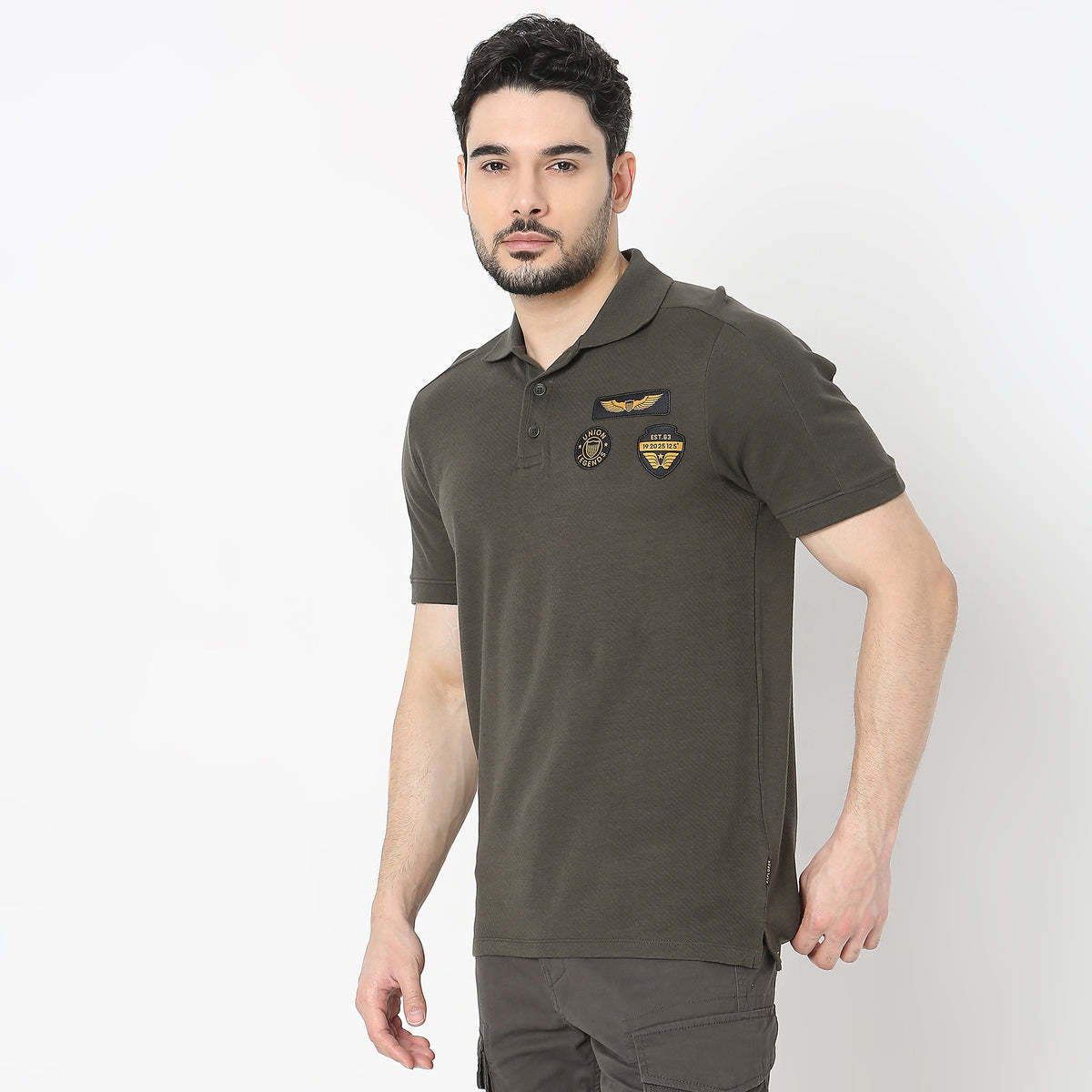 Regular Fit Solid T-Shirt