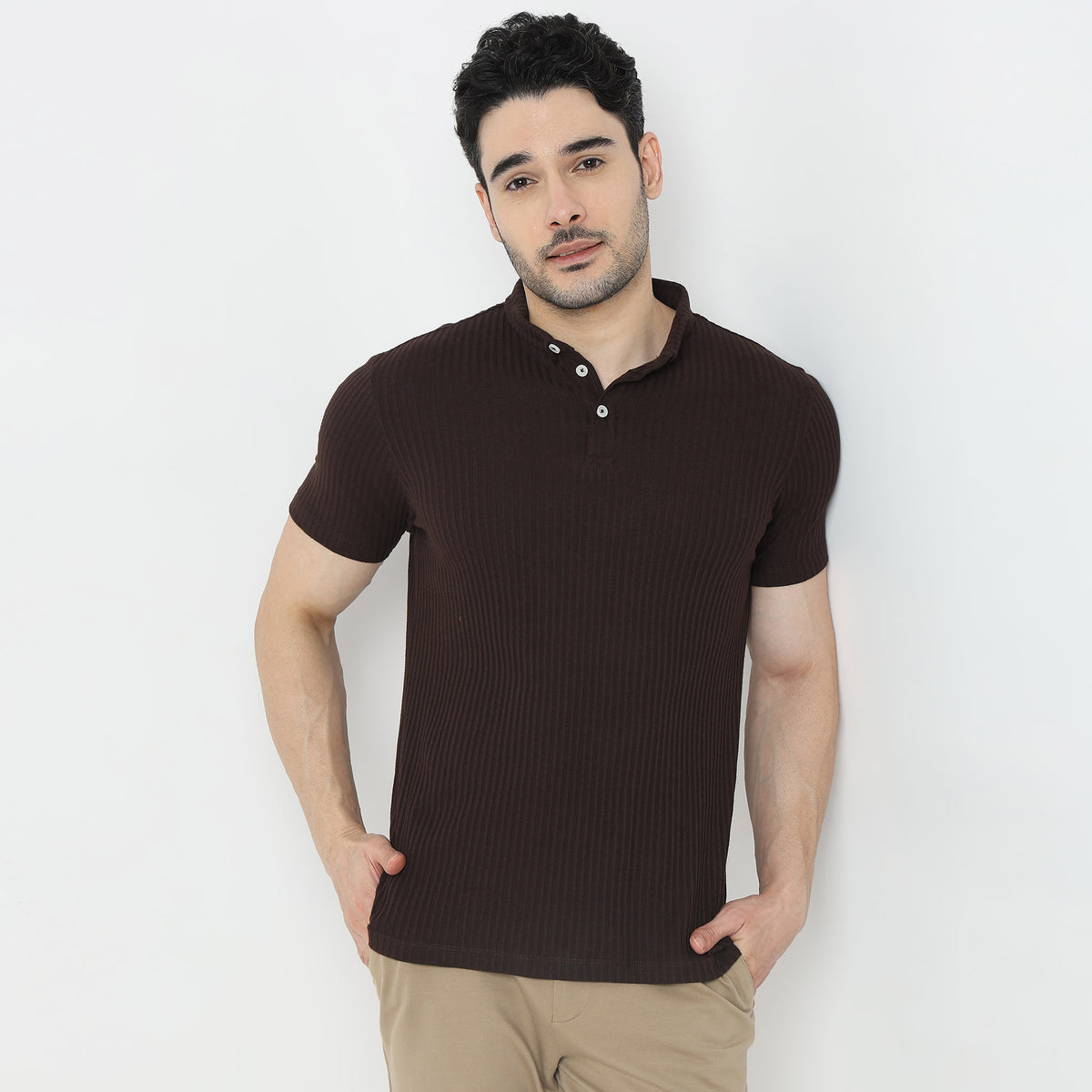 Regular Fit Structured Polo T-Shirt