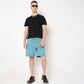 Regular Fit Solid Mid Rise Shorts