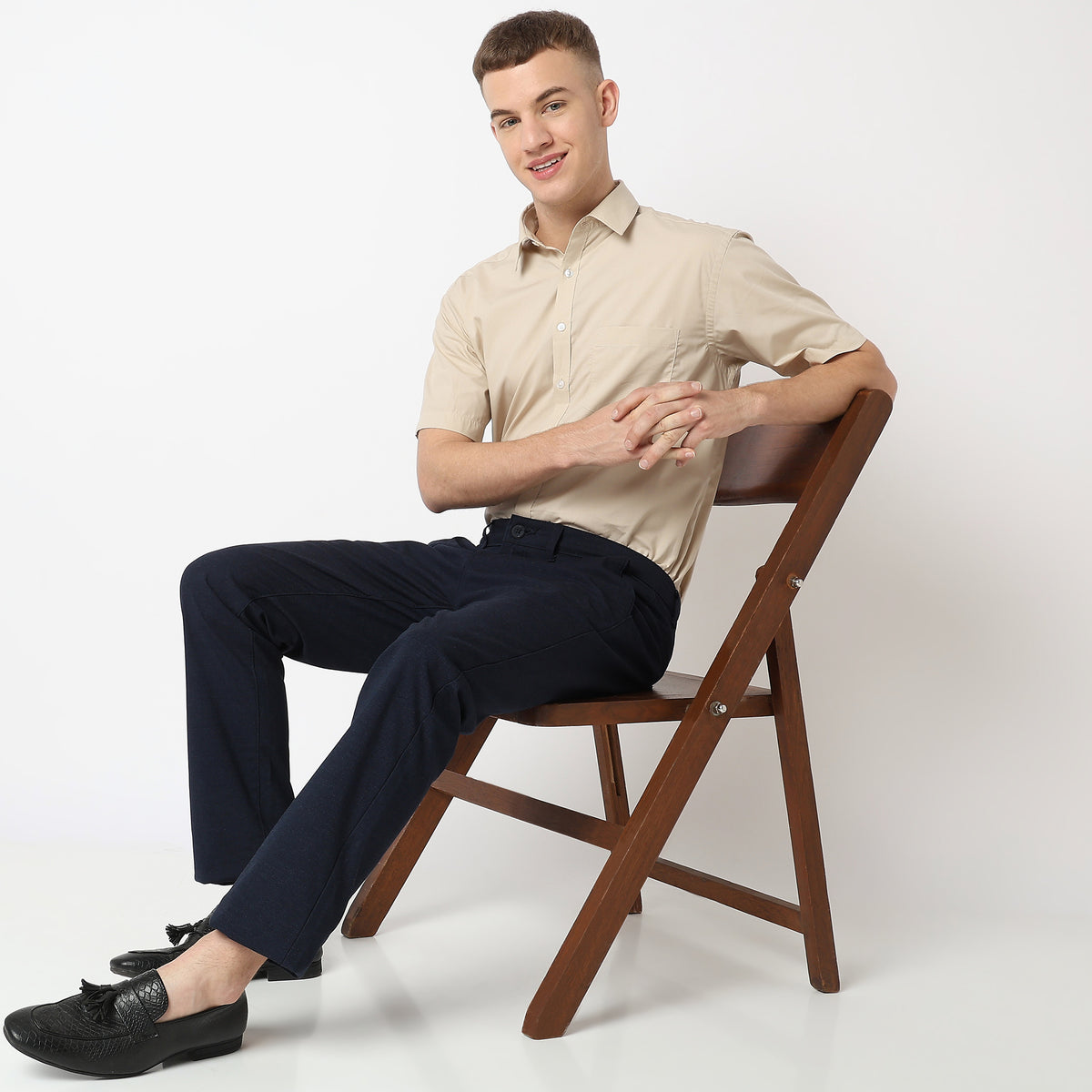 Regular Fit Solid Shirt