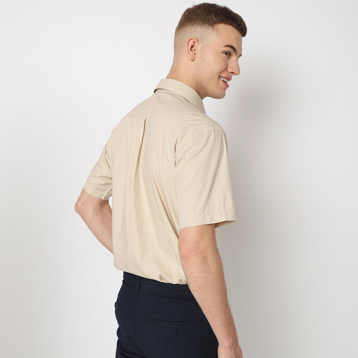 Regular Fit Solid Shirt