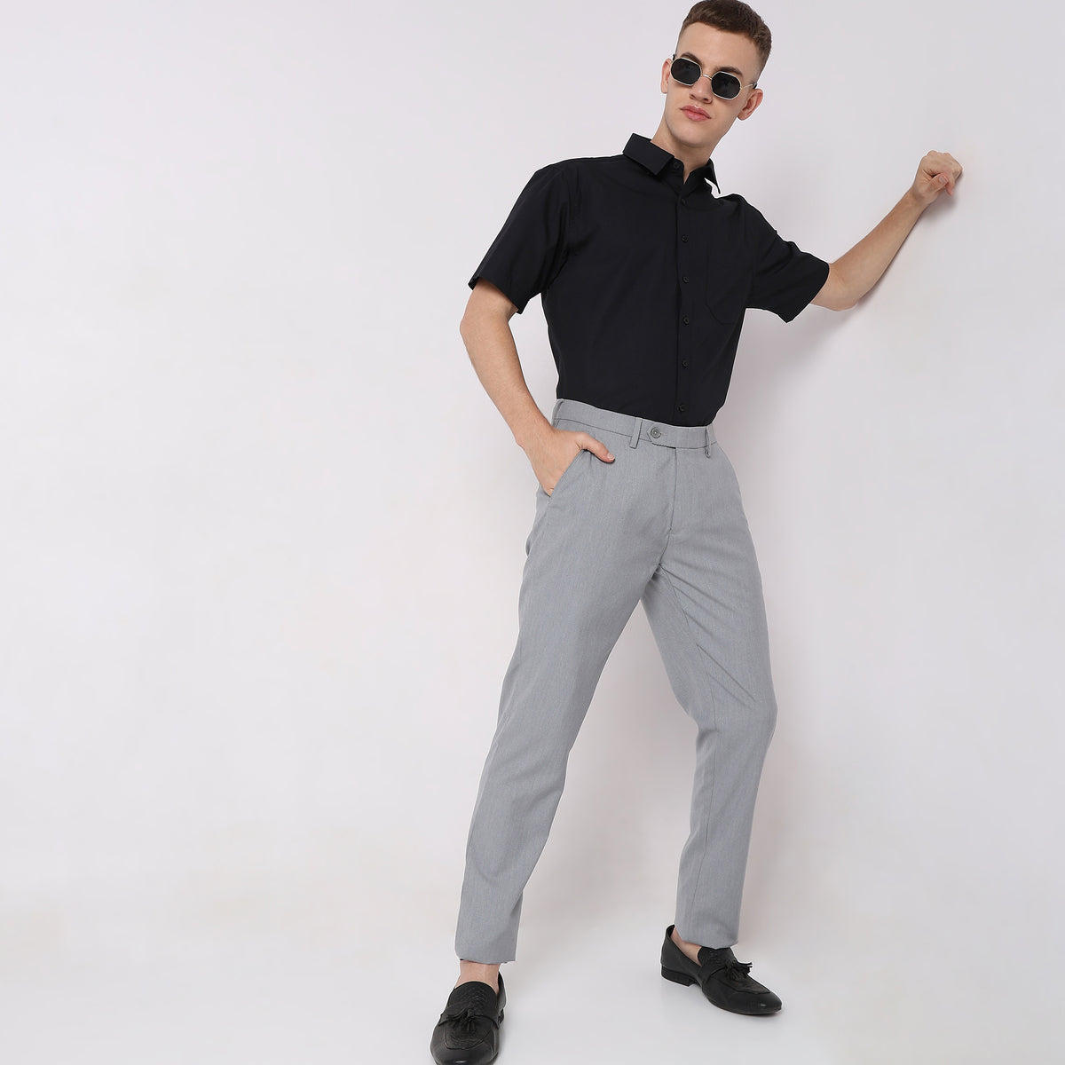 Regular Fit Solid Shirt