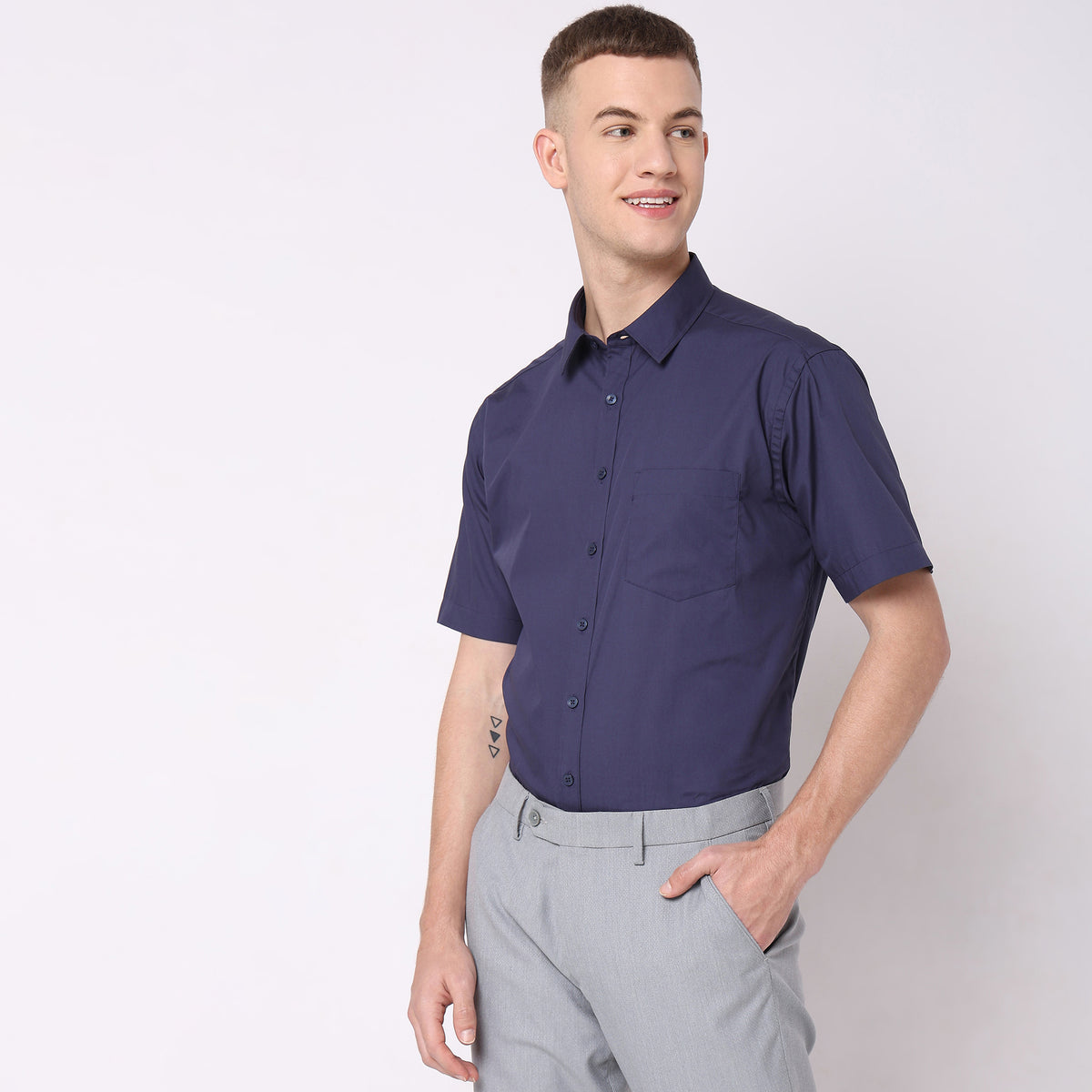 Regular Fit Solid Shirt