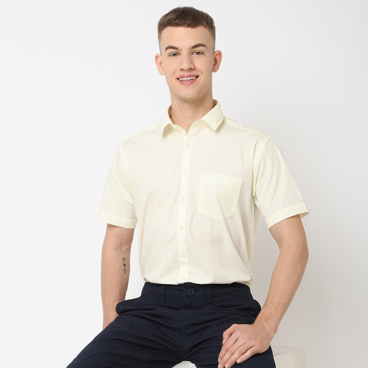 Regular Fit Solid Shirt