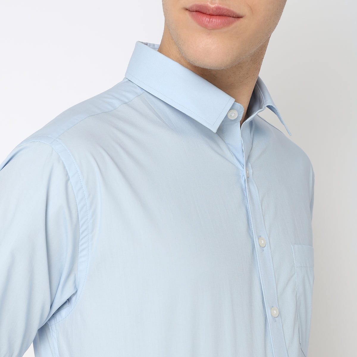 Regular Fit Solid Shirt