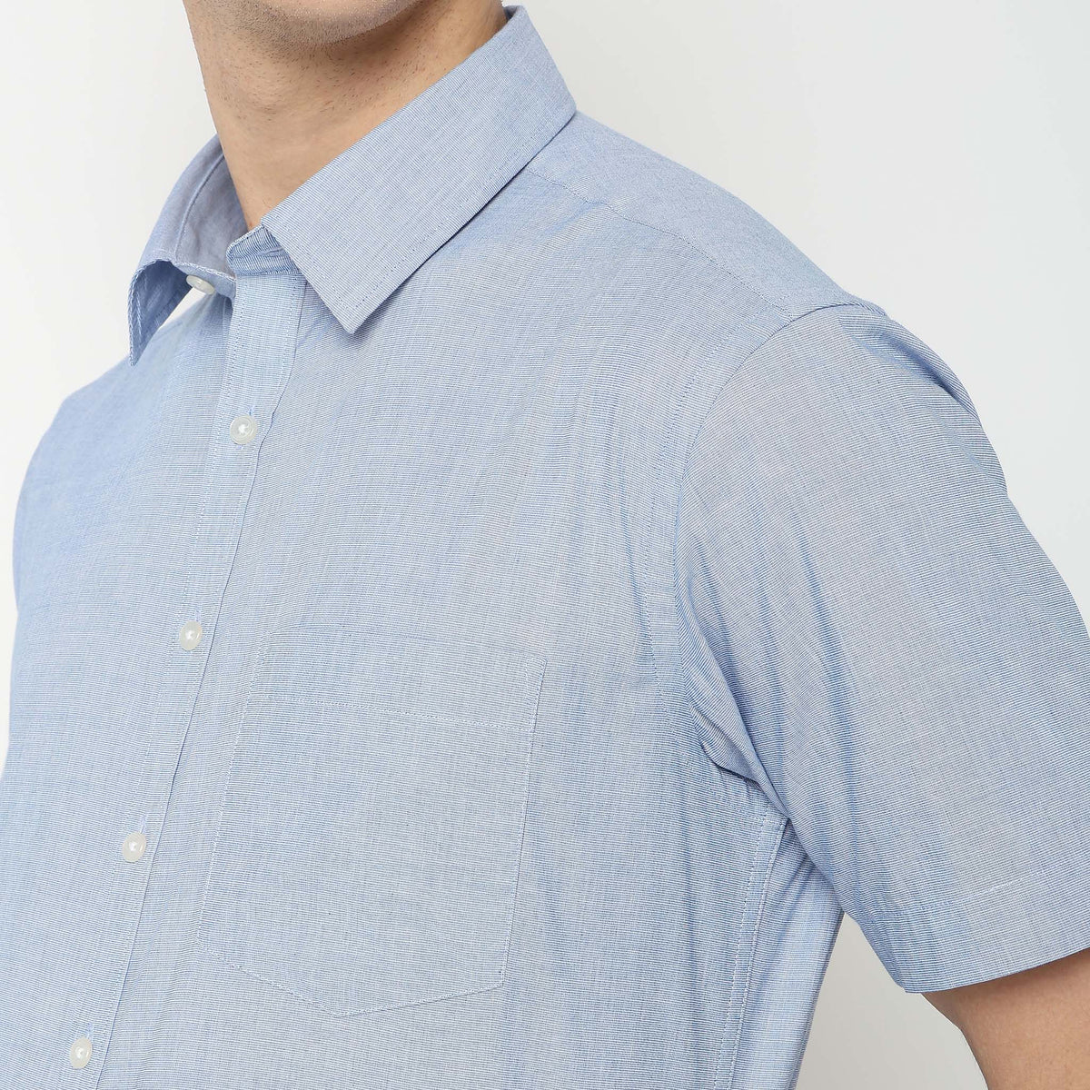 Slim Fit Solid Shirt