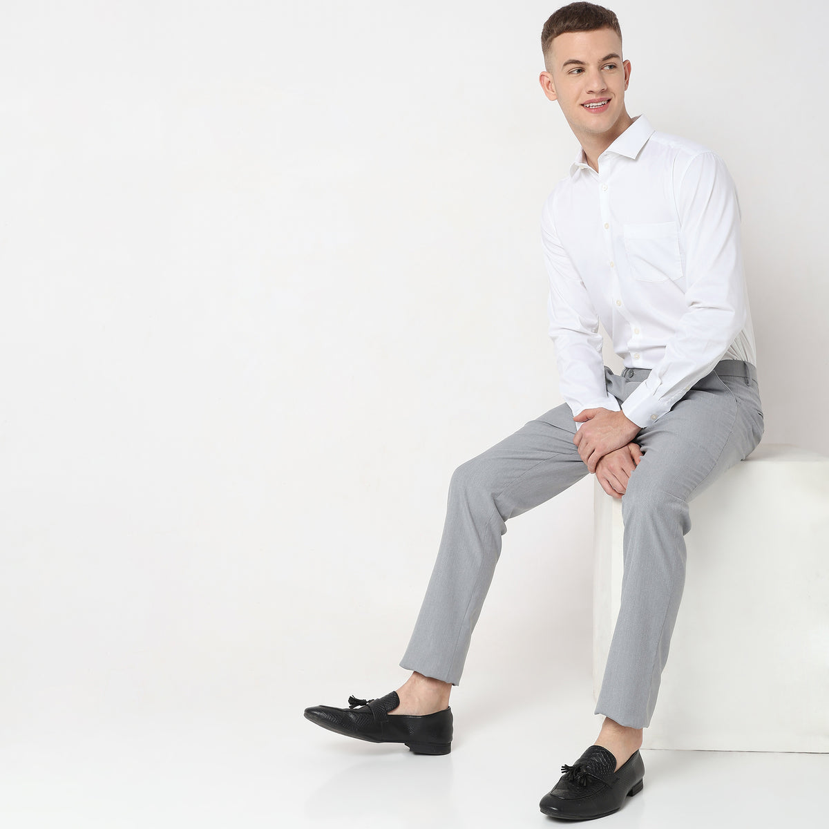 Slim Fit Solid Shirt