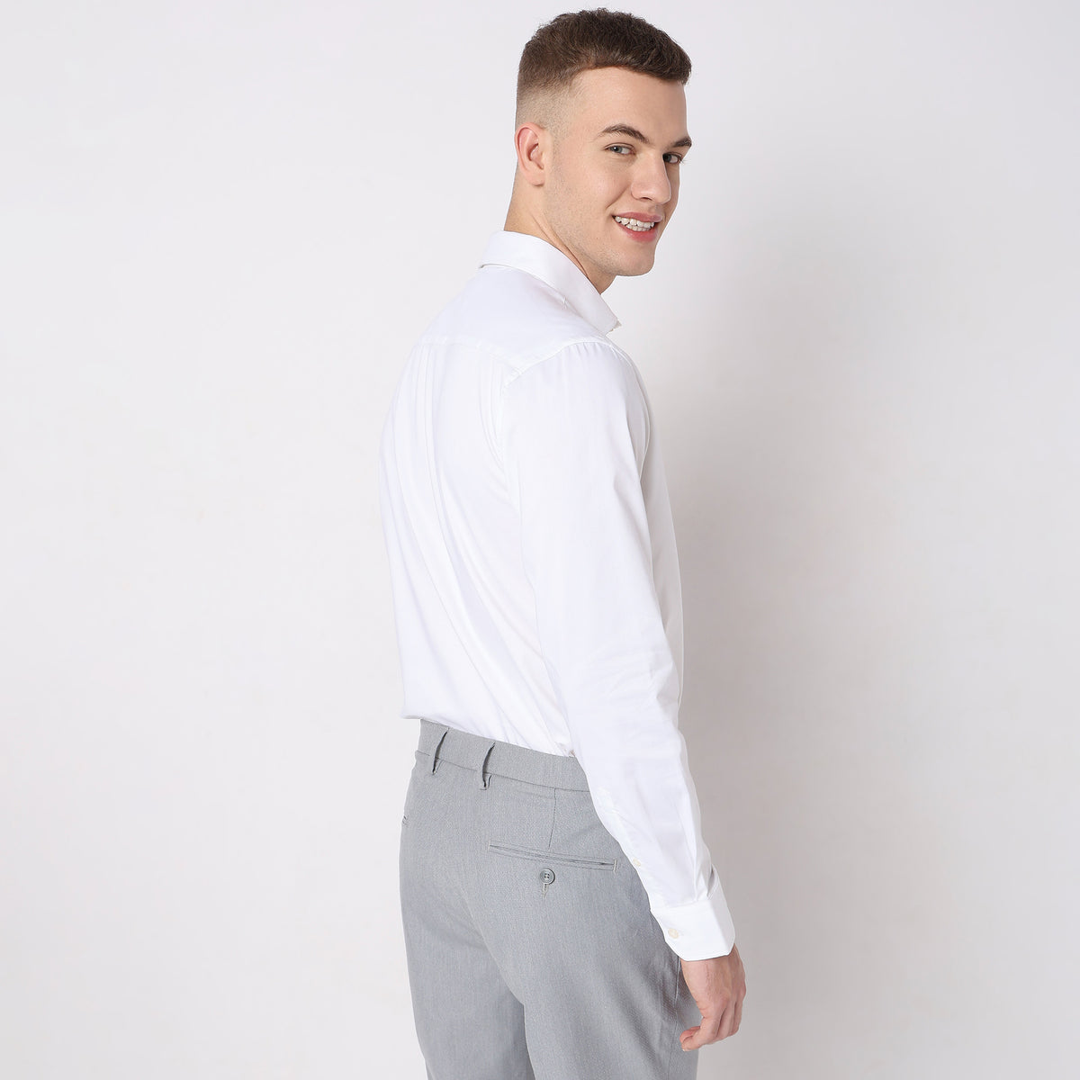 Slim Fit Solid Shirt