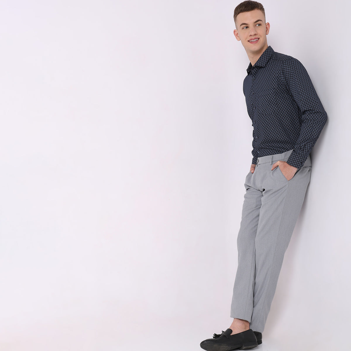 Slim Fit Solid Shirt