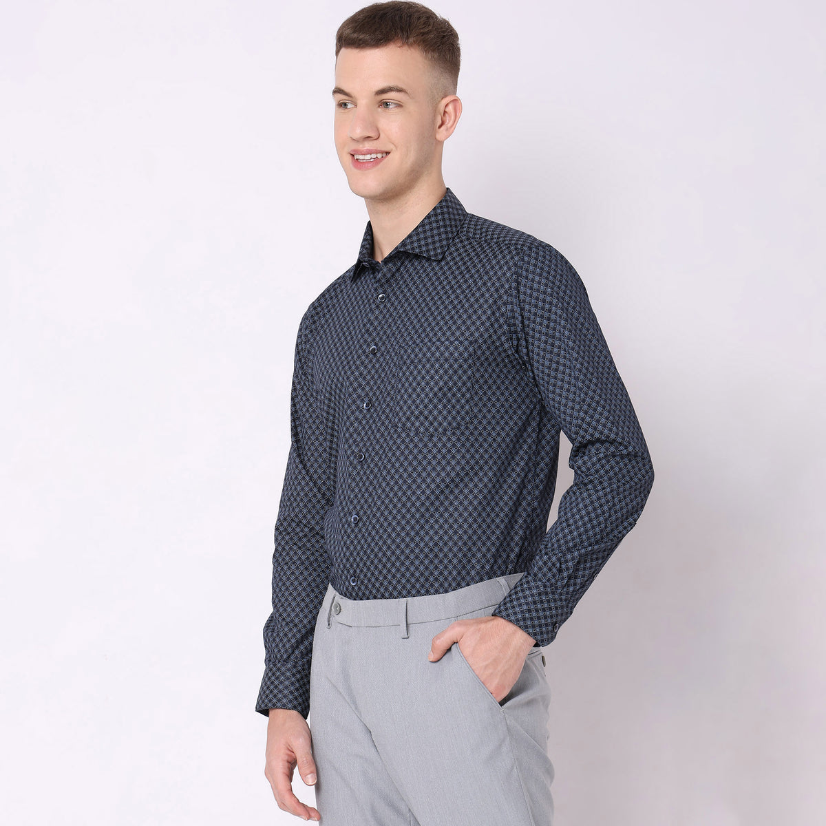 Slim Fit Solid Shirt