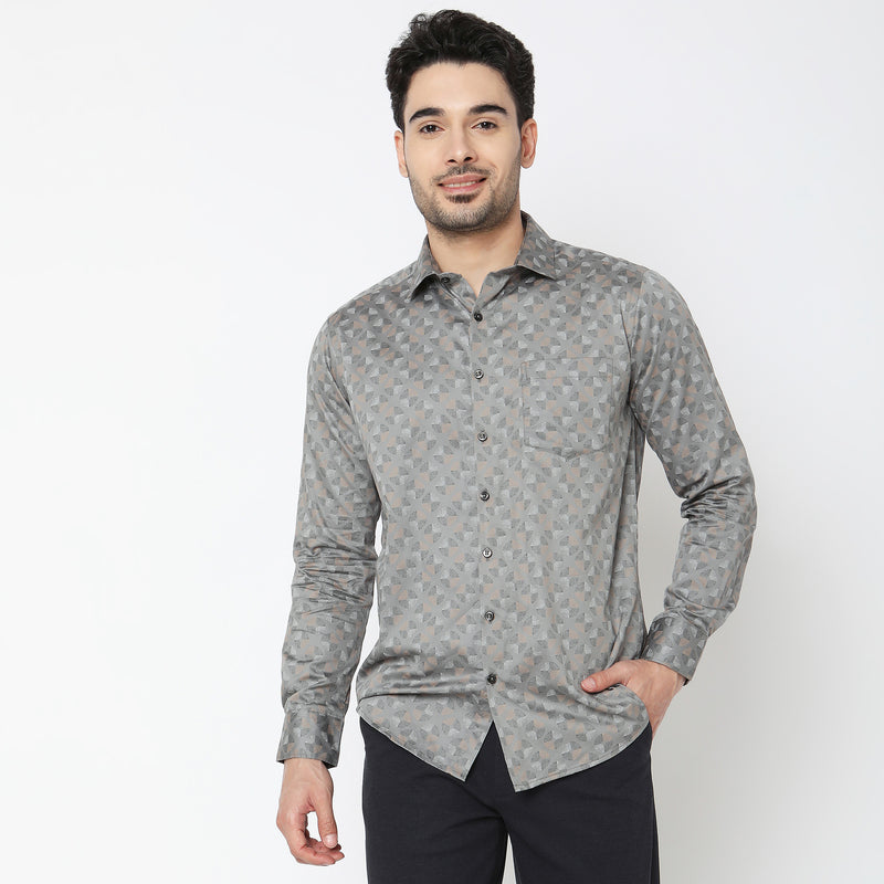 Slim Fit Printed Shirt