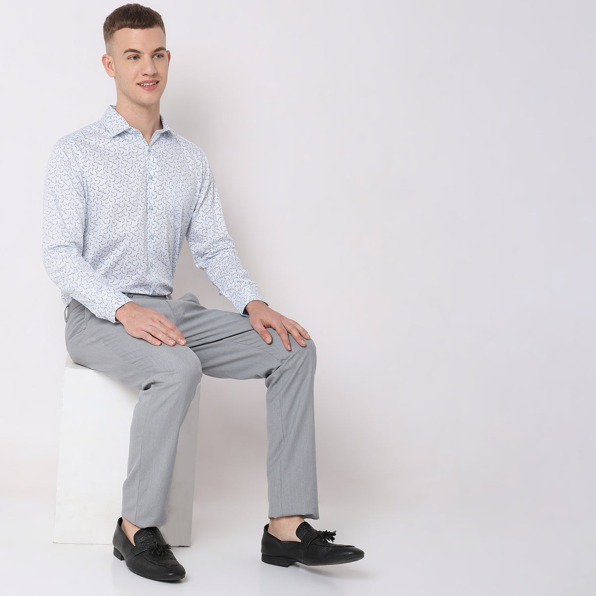 Slim Fit Solid Shirt