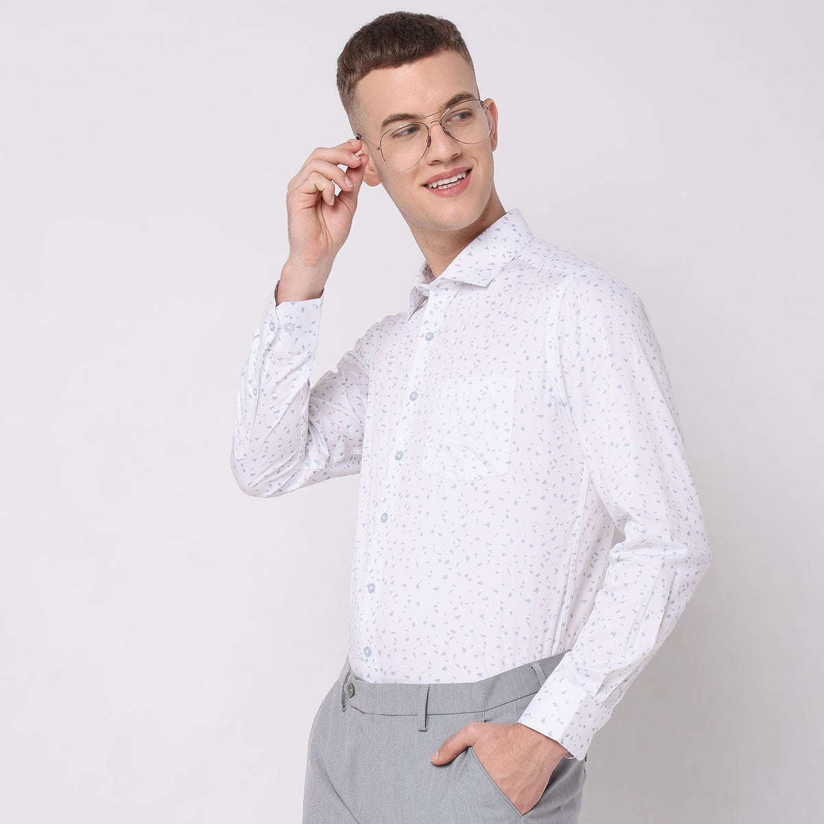 Slim Fit Solid Shirt