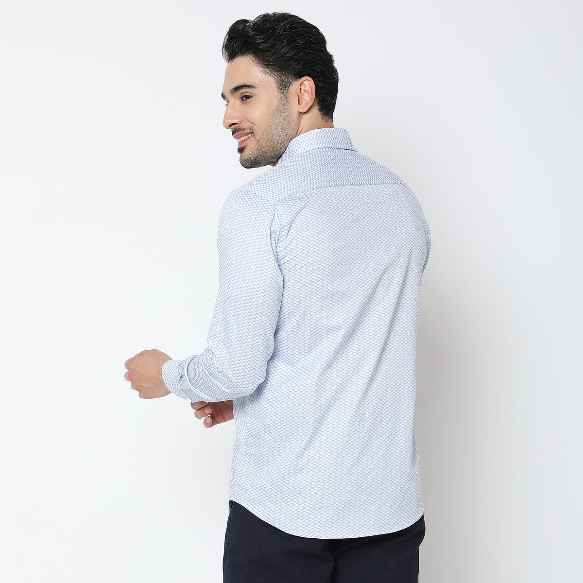 Slim Fit Abstract Shirt