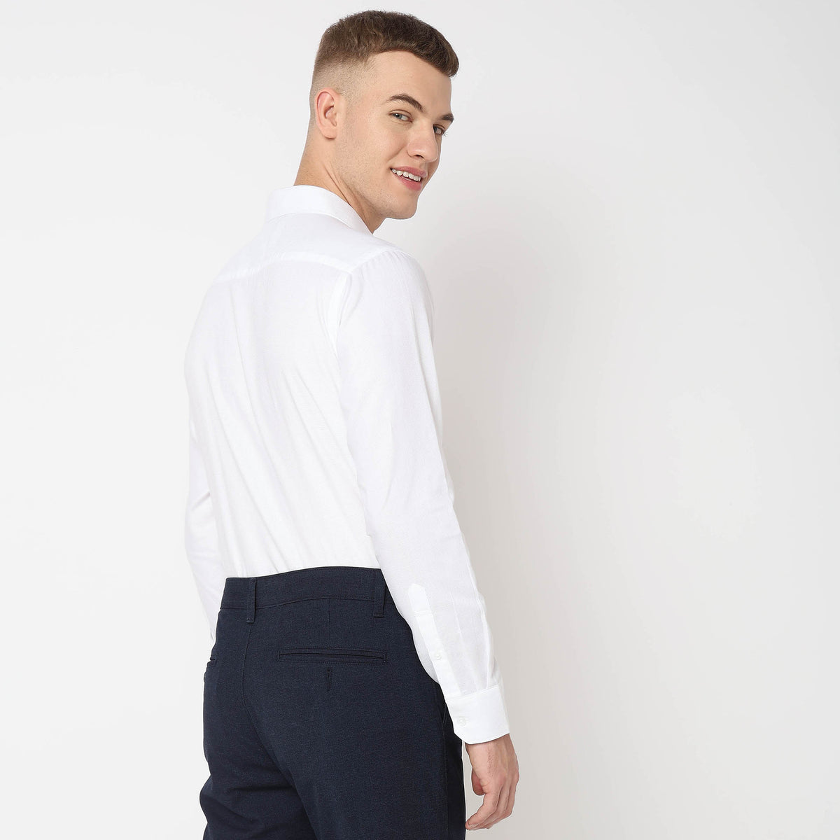 Slim Fit Solid Shirt